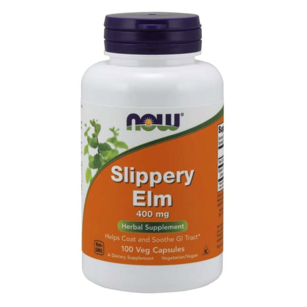 Now Slippery Elm 400 mg 100 Veg Capsules