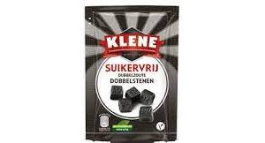 Klene Sugar Free Double Salted Dobbelstenen Liquorice