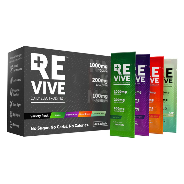 REvive Daily Electrolytes Sachets Variety pack with Cucumber Mint