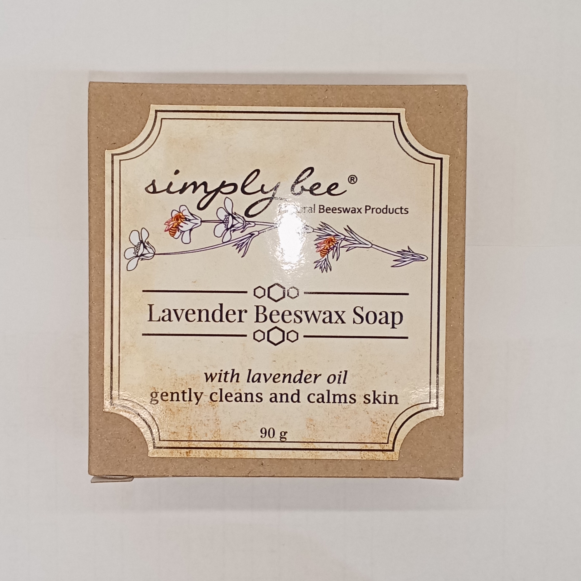 Simply Bee Dried Lavender Beeswax Soap 90g