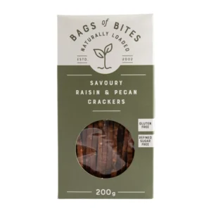 Savoury Raisin & Pecan Crackers 200g