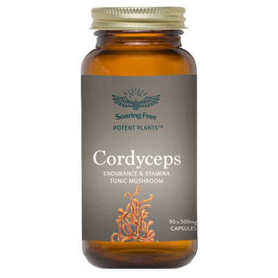 Soaring Free Potent Plants Cordyceps Mushroom Capsules