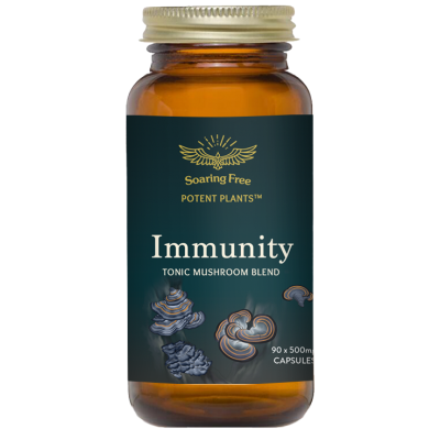 Soaring Free Potent Plants Immunity Mushroom Blend Capsules