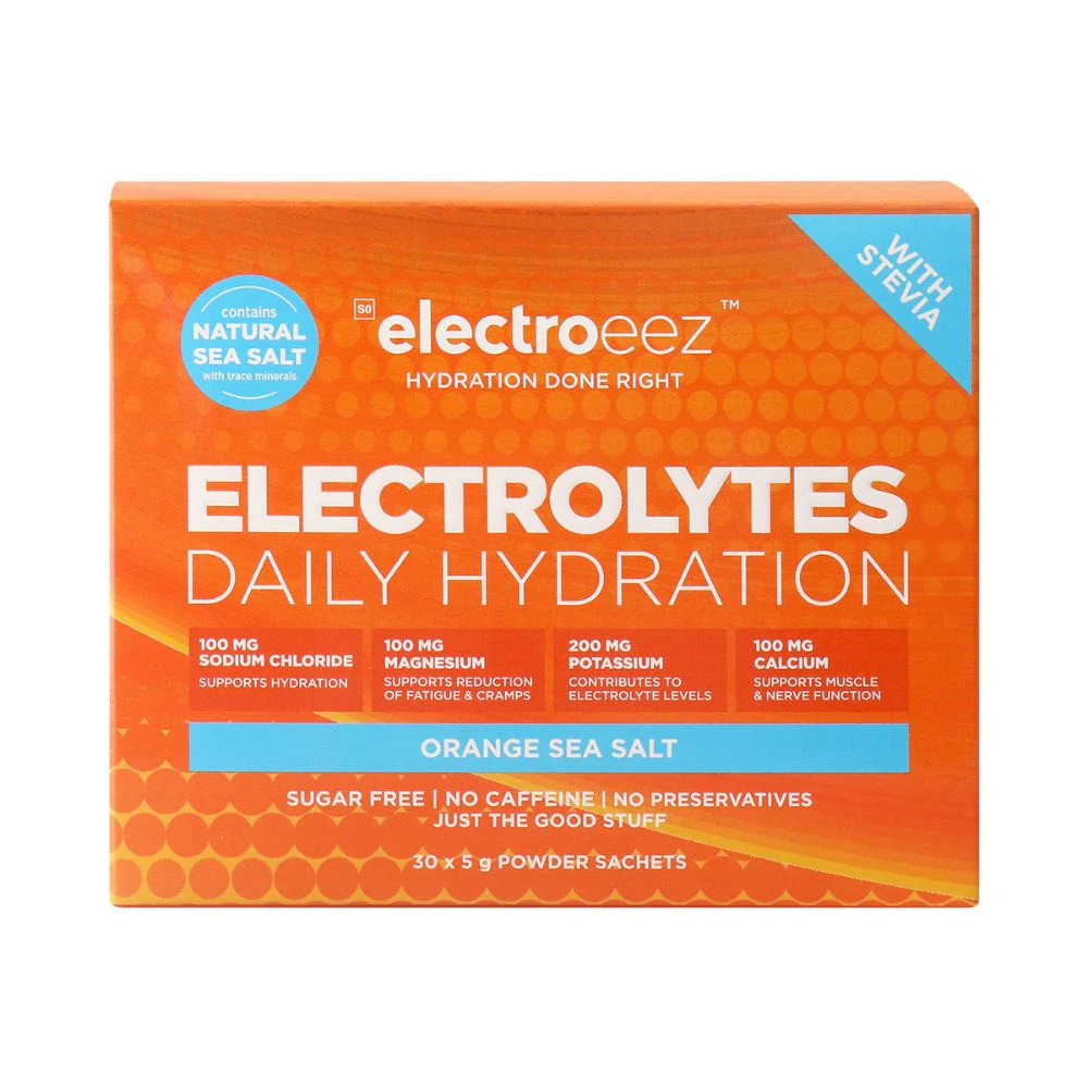 Electroeez Electrolytes Daily Hydration Orange Sea Salt 30 Sachets