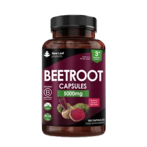 New Leaf Beetroot Capsules 5000mg 180 Capsules 3 Month Supply