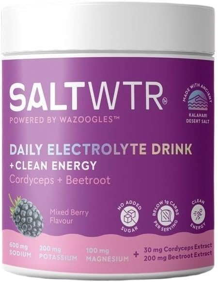 SaltWTR Mixed Berry Electrolytes, Clean Energy Hydration - Tub